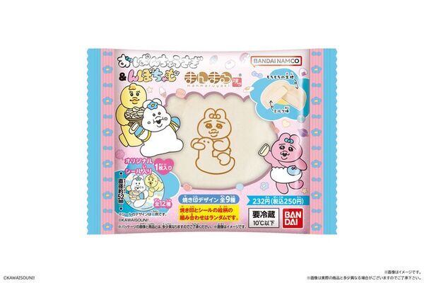 「おぱんちゅうさぎ＆んぽちゃむ」のまんまる焼きが登場！全12種のオリジナルシールには、まんまる焼きをもったデザインも！