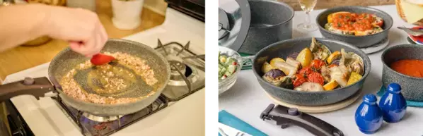 バッラリーニから、取っ手が外せるフライパンセット「ヴィンチ」シリーズに、幅広い利用シーンに便利な5pcセットと7pcセットが新登場！