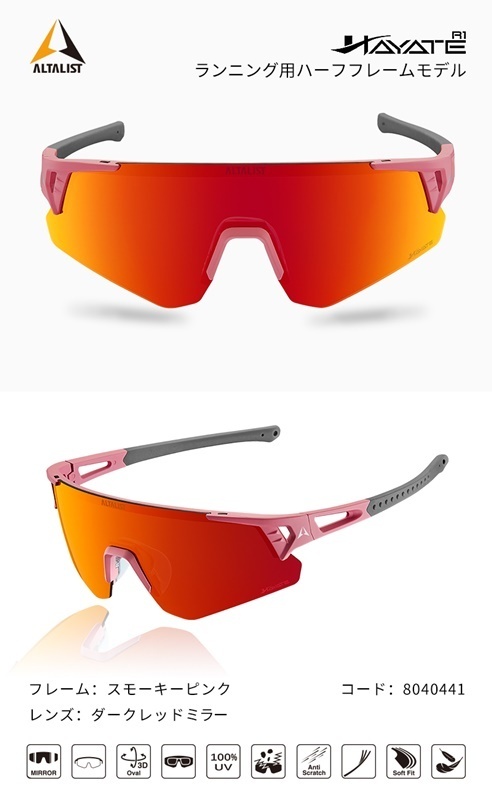 NCD株式会社、サイクリスト向けアイウェアブランドALTALIST　　ランナー向け新モデル販売開始のお知らせ