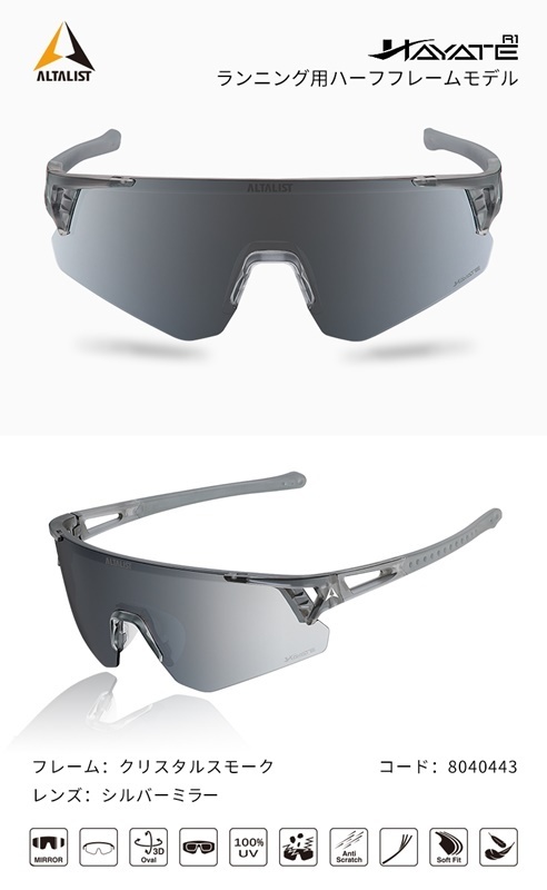 NCD株式会社、サイクリスト向けアイウェアブランドALTALIST　　ランナー向け新モデル販売開始のお知らせ