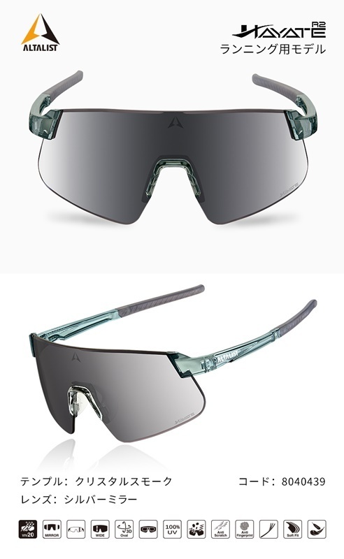 NCD株式会社、サイクリスト向けアイウェアブランドALTALIST　　ランナー向け新モデル販売開始のお知らせ