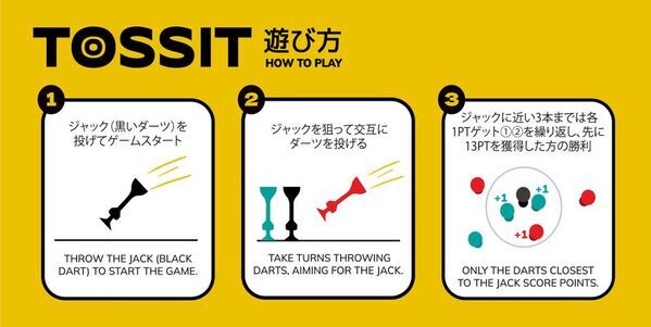 どこでも遊べる新感覚シリコンダーツ！ヨーロッパ発【TOSSIT】がついに日本上陸！