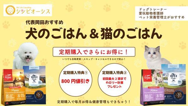 犬猫の“買い物・相談・健康管理”をワンストップで提供するオンラインショップがリニューアル！