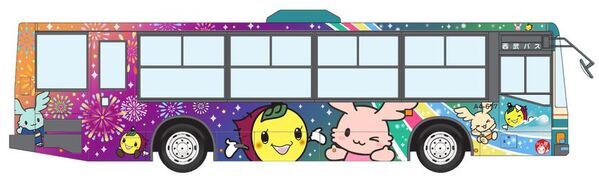 川越市マスコットキャラクター『ときも』と西武バス公式マスコットキャラクター『エンジェ』がコラボ！「エンジェラッピングバス」を運行します！