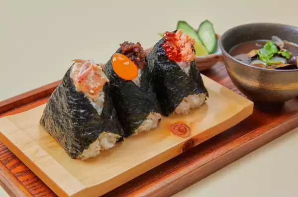 「一汁おにぎり 一粒万福」が台湾本店オープンを記念して　台湾名物「桜海老とカラスミのタルタル」を期間限定でスタート！