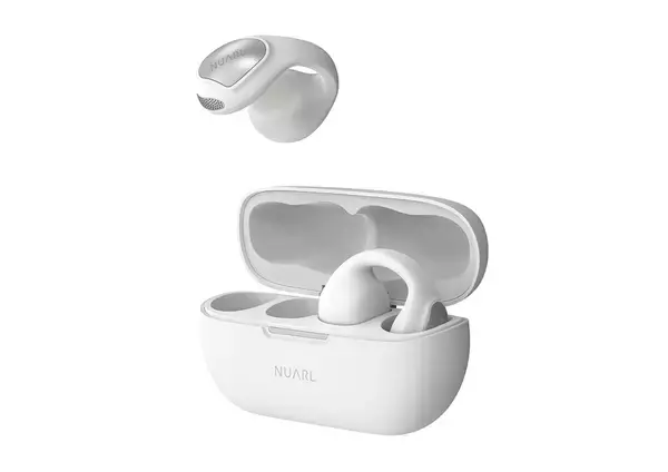 NUARLからAIライブ翻訳にも対応するイヤーカフ型オープンタイプ完全ワイヤレスイヤホン「νClip」が新登場
