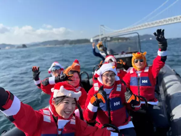 極寒の海を「全身サンタ」で疾走！冬季限定「クリスマスRIB」開催中！～GoPro動画プレゼントサービスも開始！～