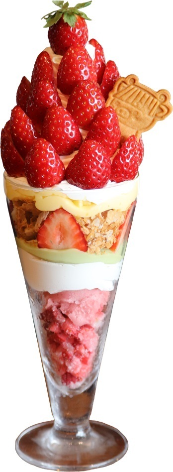 道の駅「レスティ唐古・鍵」古都華の「贅沢いちごパフェ極」を１２月２７日（土）より販売