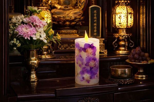 Nama Candleが2/19に胡蝶蘭LEDアロマキャンドルを発売胡蝶蘭の美しさと香りを贈る 火を使わないキャンドル