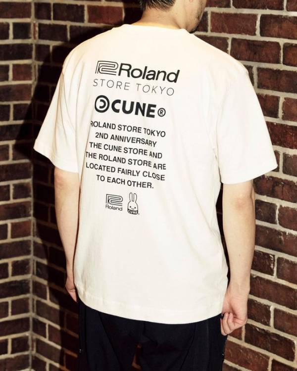 Roland Store TokyoとアパレルブランドCUNEのコラボTシャツを発売