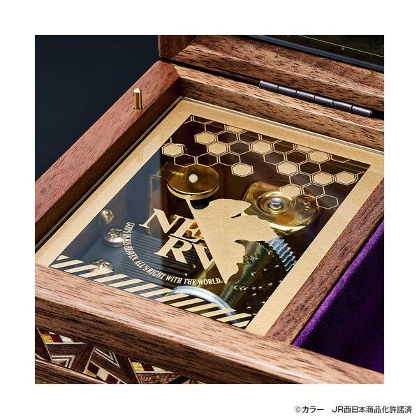 エヴァンゲリオン新幹線の車内チャイムがオルゴールに！「500 TYPE EVA」と伝統工芸・箱根寄木細工の共演！