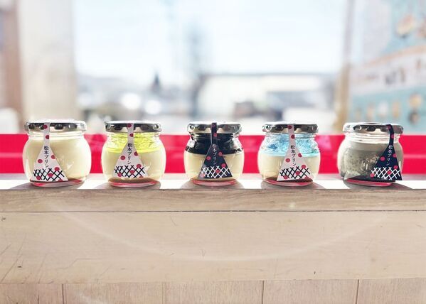 ＜観光都市・松本の魅力を一瓶に凝縮＞創業25年のプリン専門店が、アルプスと城下町を表現した『松本プリン』5種を1月14日より発売