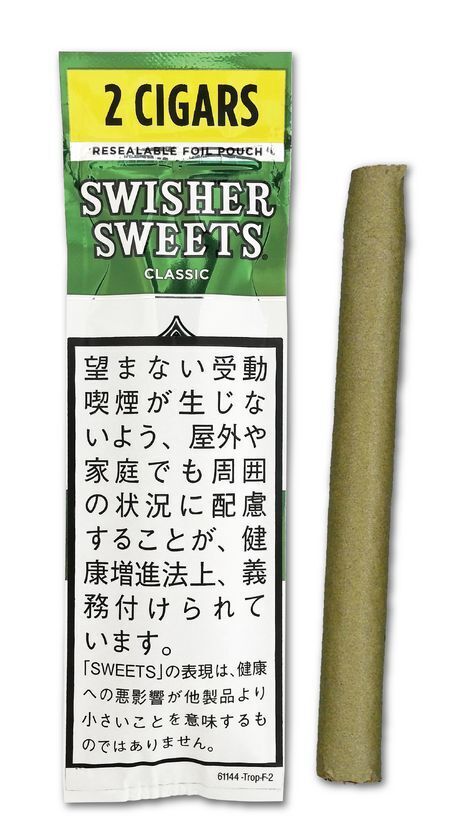 アメリカ定番シガーブランド「スウィッシャースイート」からフォイルパウチ「グリーン」、「ハニーバナナ」が2月2日(月)新発売