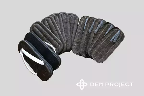 【新商品】江戸の粋を現代の足元へ。500本の竹皮が紡ぐ「本畳表ラバーソール草履」DEN PROJECTより受注開始