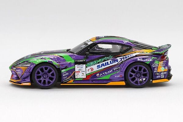 Toyota GR スープラ　KUHL 2021 D1GP EVANGELION RACINGがミニカーで登場
