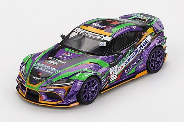 Toyota GR スープラ　KUHL 2021 D1GP EVANGELION RACINGがミニカーで登場