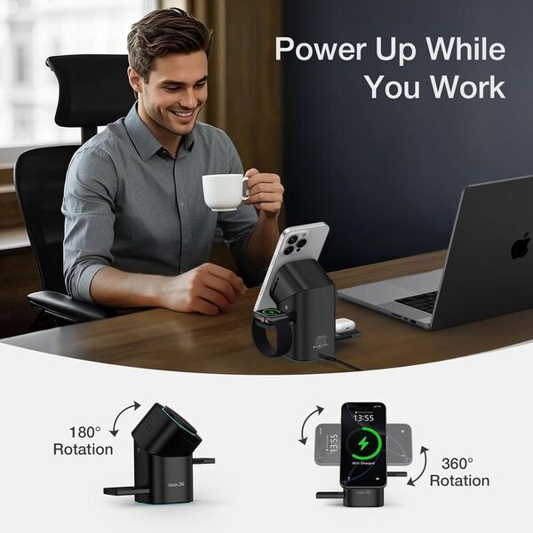 【最大値 25W充電を完遂】最新Qi2.2対応・電動トランスフォーム搭載の3-in-1ワイヤレス充電器。CAMPFIREにて1月31日までの「超短期・先行販売」が最終局面へ！