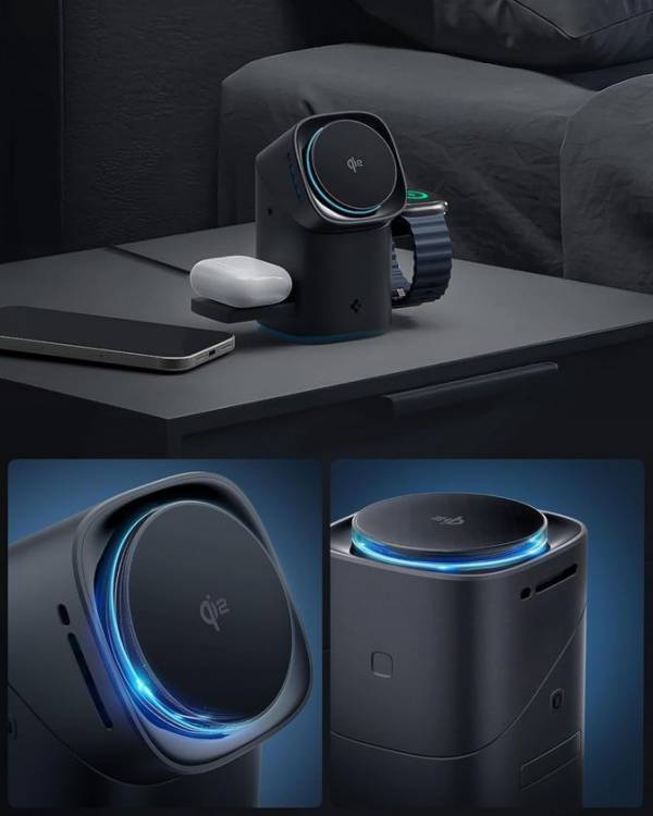 【Amazonにて3月3日販売開始】次世代規格Qi2.2 最大25W出力対応　タッチで駆動する「電動トランスフォーム」搭載のTAXION 3-in-1ワイヤレス充電器が新登場！