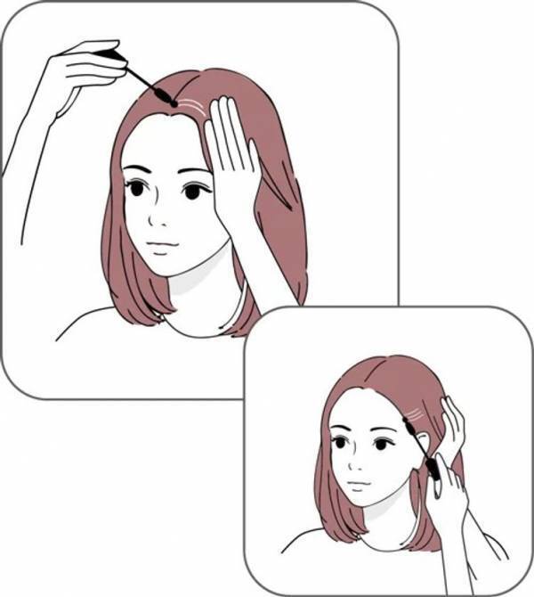 狙った白髪にピンポイントで塗る「テンスターHena ポンポン付きヘアマスカラ」が新登場！