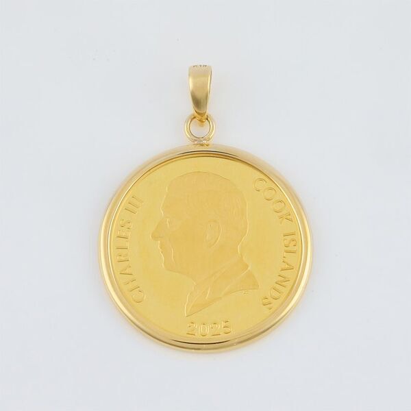 世界限定1,400枚　『不思議の国のアリス』純金コインがペンダントトップに！