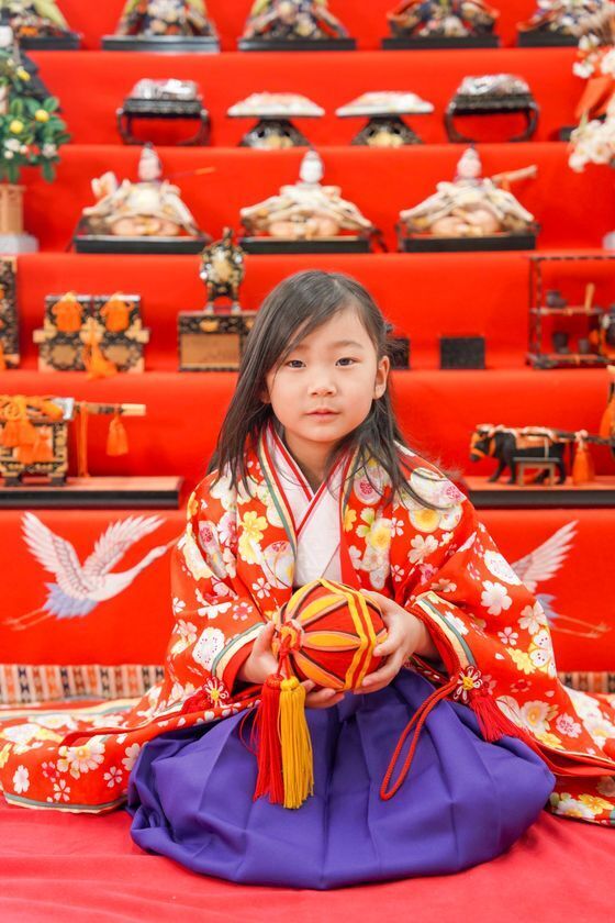 桃の節句には毎年人気のひな祭り撮影会