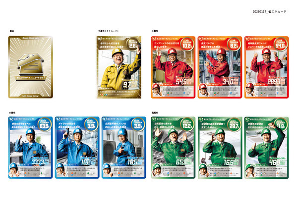 『省エネおじさんカード vol.2』 完成　近畿圏の優れた省エネを実践する企業担当者（通称：省エネおじさん）がトレーディングカードに