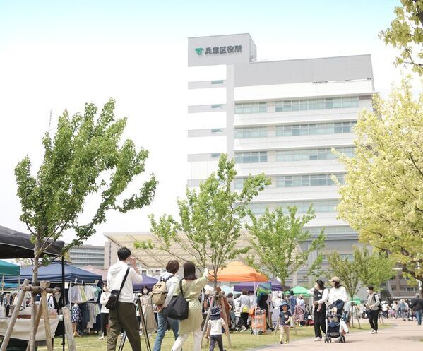 【再開催】毎月第4土曜に湊川公園手しごと市が淡河バンブープロジェクトと協働、湊川公園の外壁を補修住民の手による補修と放置竹林の竹活用