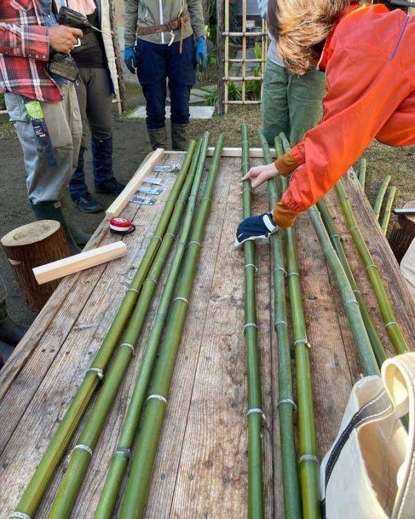 【再開催】毎月第4土曜に湊川公園手しごと市が淡河バンブープロジェクトと協働、湊川公園の外壁を補修住民の手による補修と放置竹林の竹活用