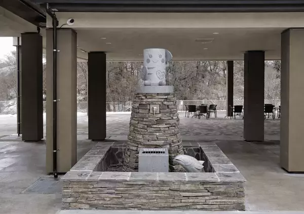 道の駅八千穂高原に水飲み場を新設