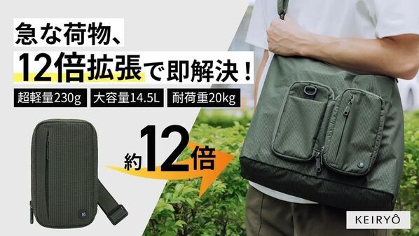 日本初※！ポーチがクロスボディバッグに　ショルダーバッグがバックパックに！「Makuake」にて4月中旬にプロジェクト開始予定