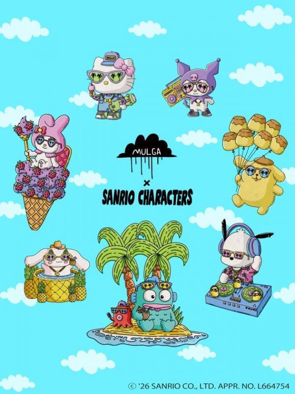 MULGA × サンリオキャラクターズ初のコラボ 4/1より日本先行公開