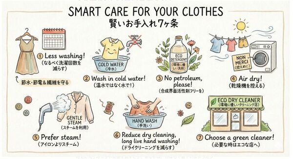 SHOKAY お手入れプログラム 第2弾【お洗濯編】を公開　今ある服を、賢くケアすることがいちばんクリエイティブな選択