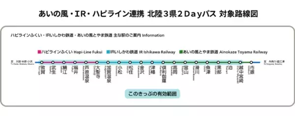 ジョルダンモバイルチケットが石川県初進出！北陸エリアの移動がもっと便利に　ＩＲいしかわ鉄道の3種の企画乗車券をモバイルチケットで販売開始