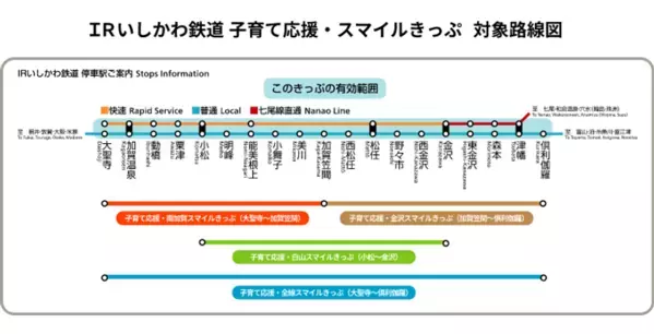 ジョルダンモバイルチケットが石川県初進出！北陸エリアの移動がもっと便利に　ＩＲいしかわ鉄道の3種の企画乗車券をモバイルチケットで販売開始
