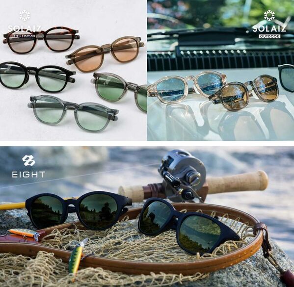 唯一無二のアイ＆スキンケアサングラス「SOLAIZ」から新型と「EIGHT」シリーズ新色が4月8日(水)に同時発売