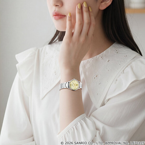 「ポムポムプリン」30周年を記念した大人かわいい腕時計が登場！こちらを見守るポムポムプリンとお友だちの“マフィン”が、日常に癒やしのひと時を与えてくれる♪