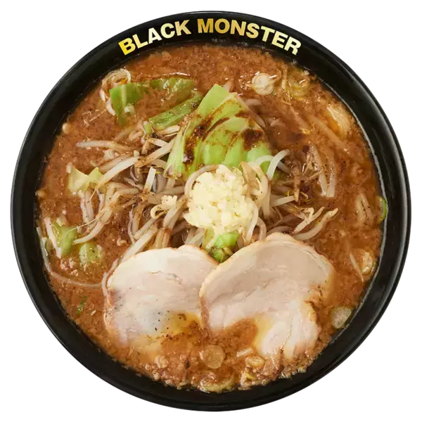 黒味噌×ニンニク×背油　黒い怪物、再び『嵐げんこつらあめん BLACK MONSTER』4月8日より国内の花月嵐で期間限定販売！