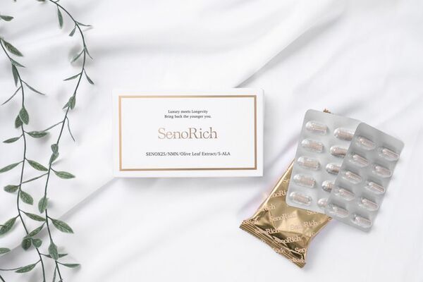 ＜「老いない」時代へ＞ 老化の原因“ゾンビ細胞”を狙い撃ちする新素材「SENOX25」がついに製品化！国内唯一※の配合サプリ『SenoRich(セノリッチ)』誕生