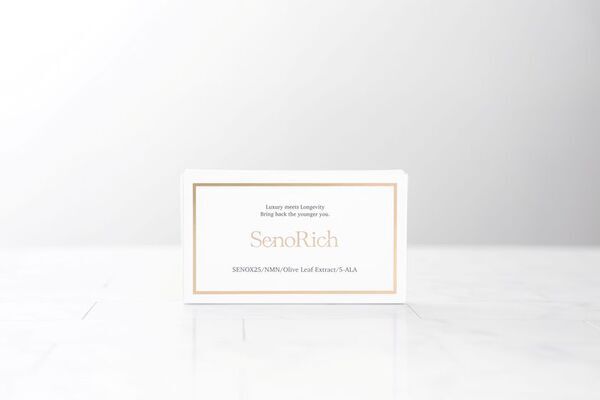 ＜「老いない」時代へ＞ 老化の原因“ゾンビ細胞”を狙い撃ちする新素材「SENOX25」がついに製品化！国内唯一※の配合サプリ『SenoRich(セノリッチ)』誕生