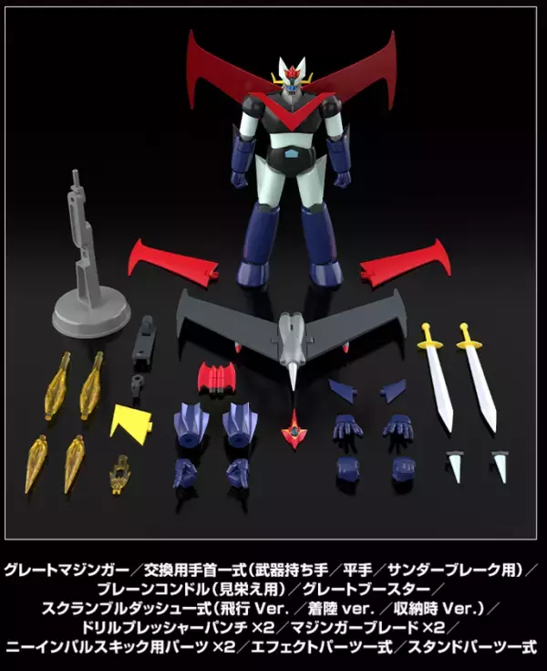 『グレートマジンガー』のアニメカラーVer.が大人向けプラキットブランドSMPに新登場！