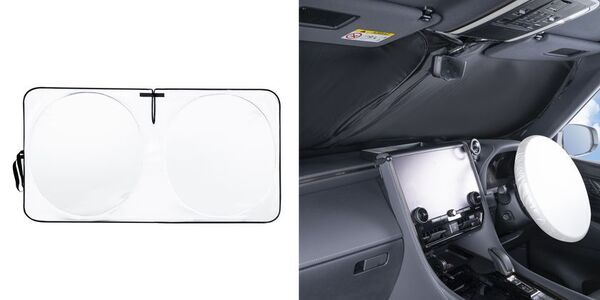 ダッシュボード表面温度 最大-33.4℃｜放射冷却素材　「Radi-Cool (ラディクール)」生地採用の車用サンシェード2026年改良モデルを発売