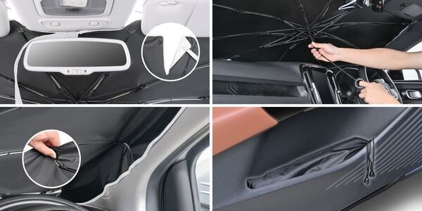 ダッシュボード表面温度 最大-33.4℃｜放射冷却素材　「Radi-Cool (ラディクール)」生地採用の車用サンシェード2026年改良モデルを発売