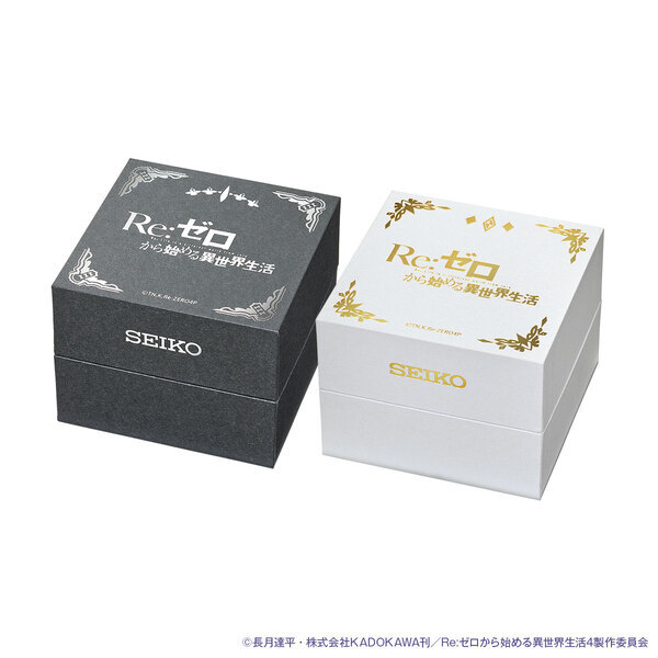 TVアニメ『Re:ゼロから始める異世界生活』よりセイコー製の腕時計が登場！エミリアとレムをイメージしたクロノグラフモデル