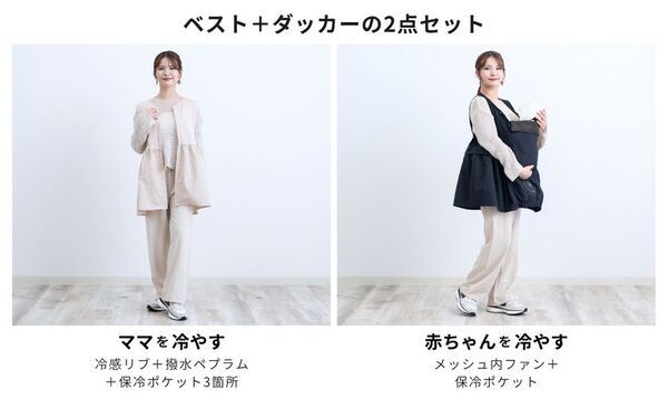 【日本初・実用新案出願済】ファン内蔵型クールウェア「空調ママベスト」をSWEET MOMMYが2026年5月に新発売