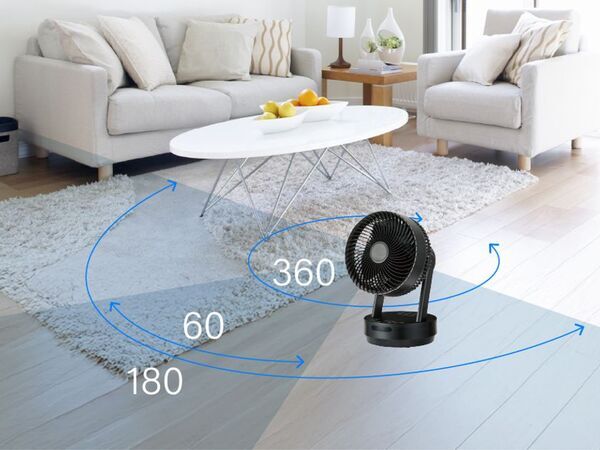 左右約360度の3D首振りで風を届ける　多機能搭載のDCサーキュレーター　2026年5月中旬発売