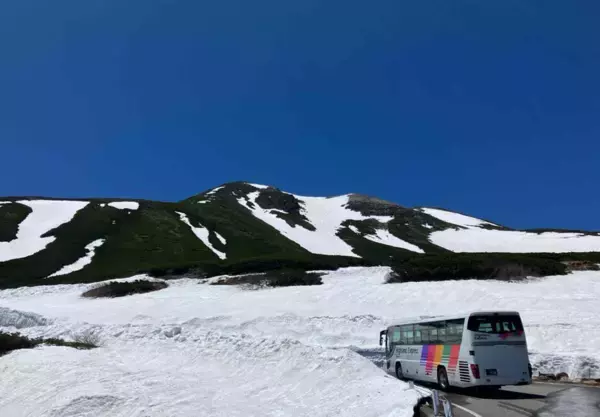 乗鞍岳春山バスの運行区間を延伸　標高2,600m、残雪の残る大雪渓まで運行