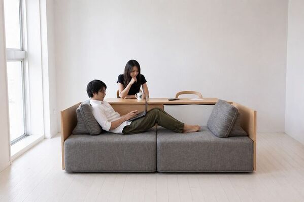 家具選びの常識を覆す新提案。あえて“ソファから動かない”贅沢を　テーブルとソファがひとつになった「テーブル付ソファ」5選北欧デザイン家具NORTE(ノルテ)より提供開始