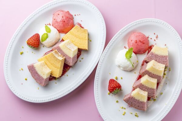 ＜いちご専門店の道の駅 いちごBonBon＞ひと粒全長約7cm！特大いちごあめを割って味わう新感覚パフェをはじめ、カフェのスイーツメニューが6月5日(金)からリニューアル！夏を爽やかに彩るいちご×レモンのバウムクーヘンも同時発売！