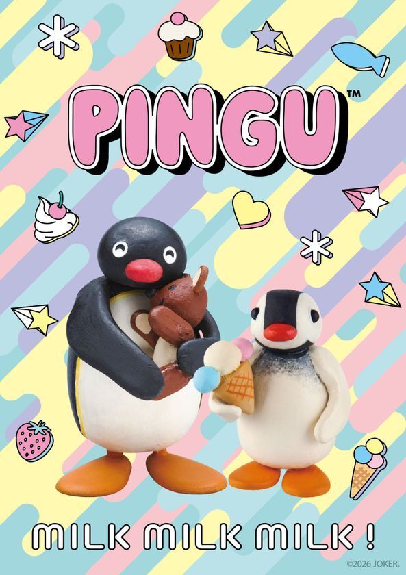 ピングー×はぴだんぶいが初コラボ、ラフォーレ原宿で6/24より限定グッズを販売