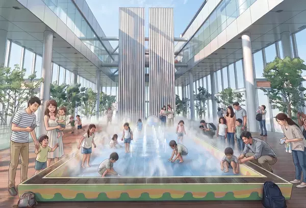 高さ約300mのオープンエアで楽しむ夏季限定イベント「HARUKAS WATER CANVAS ～天空の水あそび～」